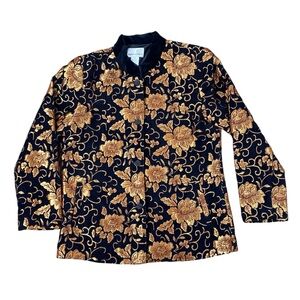 Woman’s Draper’s & Damon’s black and gold blazer jacket size M